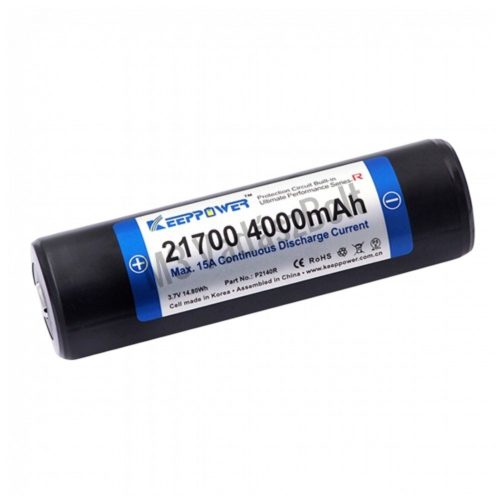 KeepPower 21700 3,7V 4000 mAh védett Lítium-ion akkumulátor	