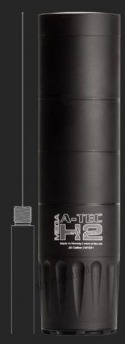 A-Tec Mega H2 hangtompító, 6.5mm cal., 5/8-24 UNEF menet, 38dB