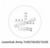 Levenhuk Army 10x50 kétszemes távcső irányzékkal